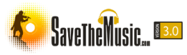 Save the music dot com logo